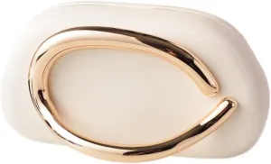 Clutch Purses for Women Chic Pu Leather Evening Bag Formal Designer Metal Handle Handbags for Wedding Party Prom