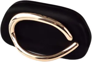 Clutch Purses for Women Chic Pu Leather Evening Bag Formal Designer Metal Handle Handbags for Wedding Party Prom