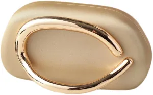Clutch Purses for Women Chic Pu Leather Evening Bag Formal Designer Metal Handle Handbags for Wedding Party Prom