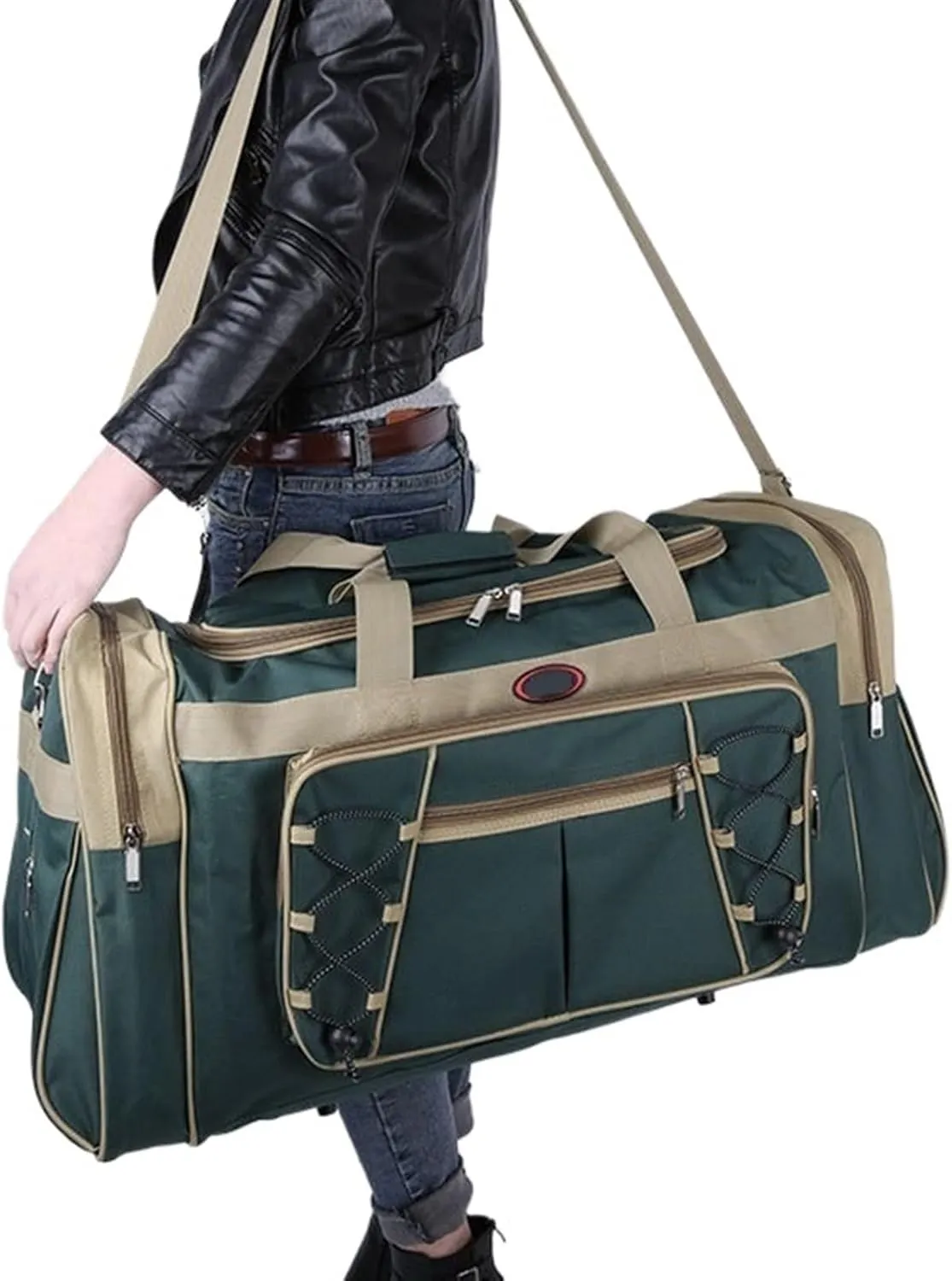 Convertible Suit Travel Bag Foldable Duffle Bag With Shoulder Strap For Men & Women Hanging Dress Suitcase Suit Travel Bag hanging garment duffel bag (Color : A, Size : 64 * 32 * 35cm)
