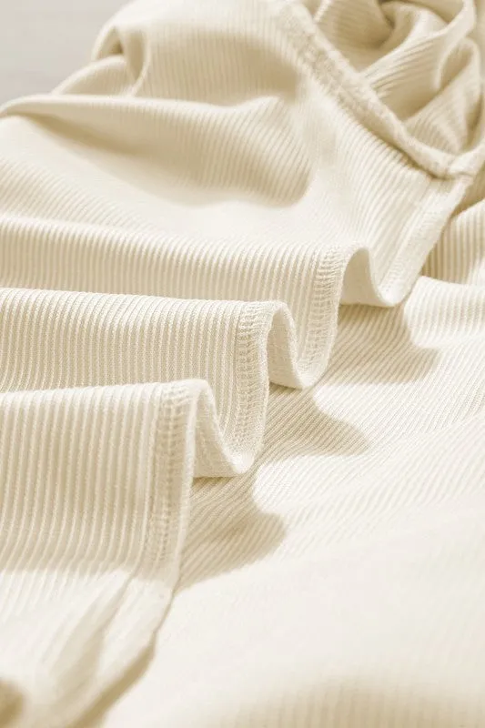 Corduroy Round Neck Ruffled Flounce Sleeve Blouse-SHIPS DIRECTLY TO YOU!