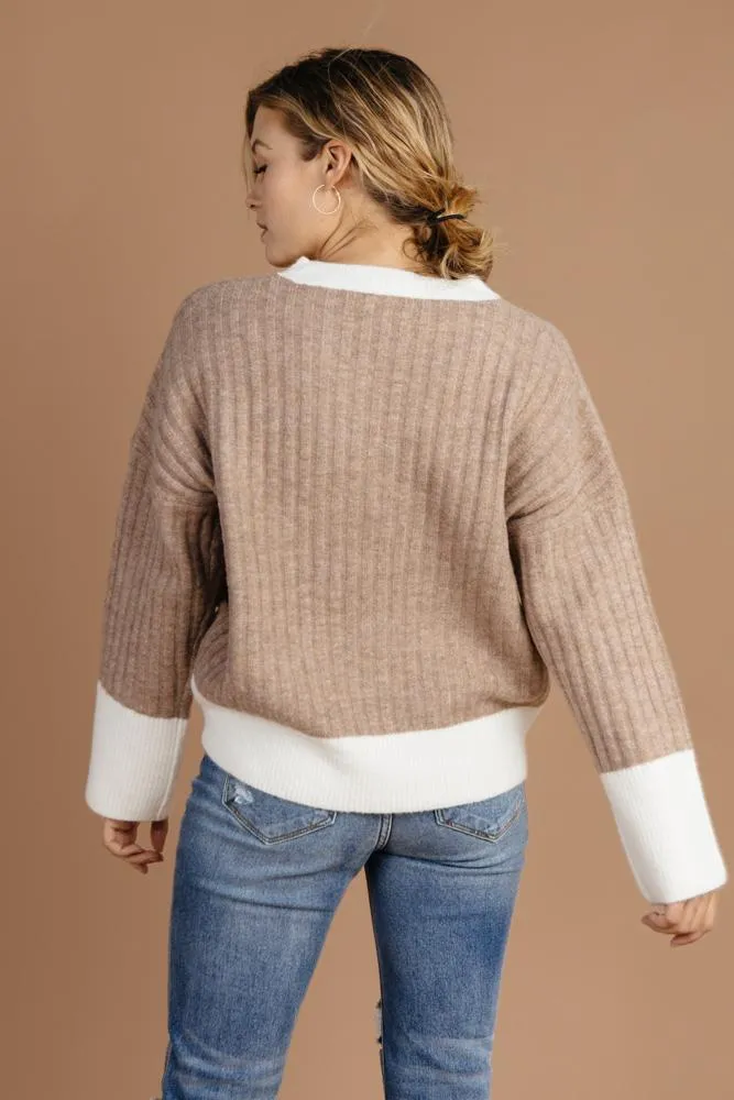Cozy Thoughts Color Block Sweater