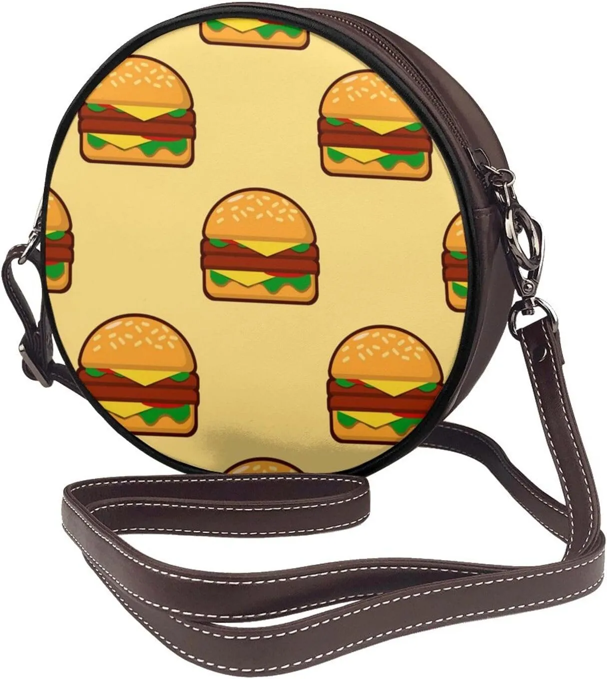 Crossbody Shoulder Bags for Women Small Round Satchel Handbags Purse
