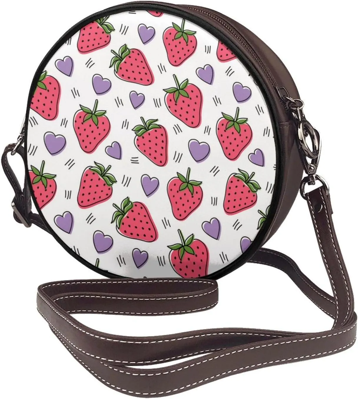 Crossbody Shoulder Bags for Women Small Round Satchel Handbags Purse