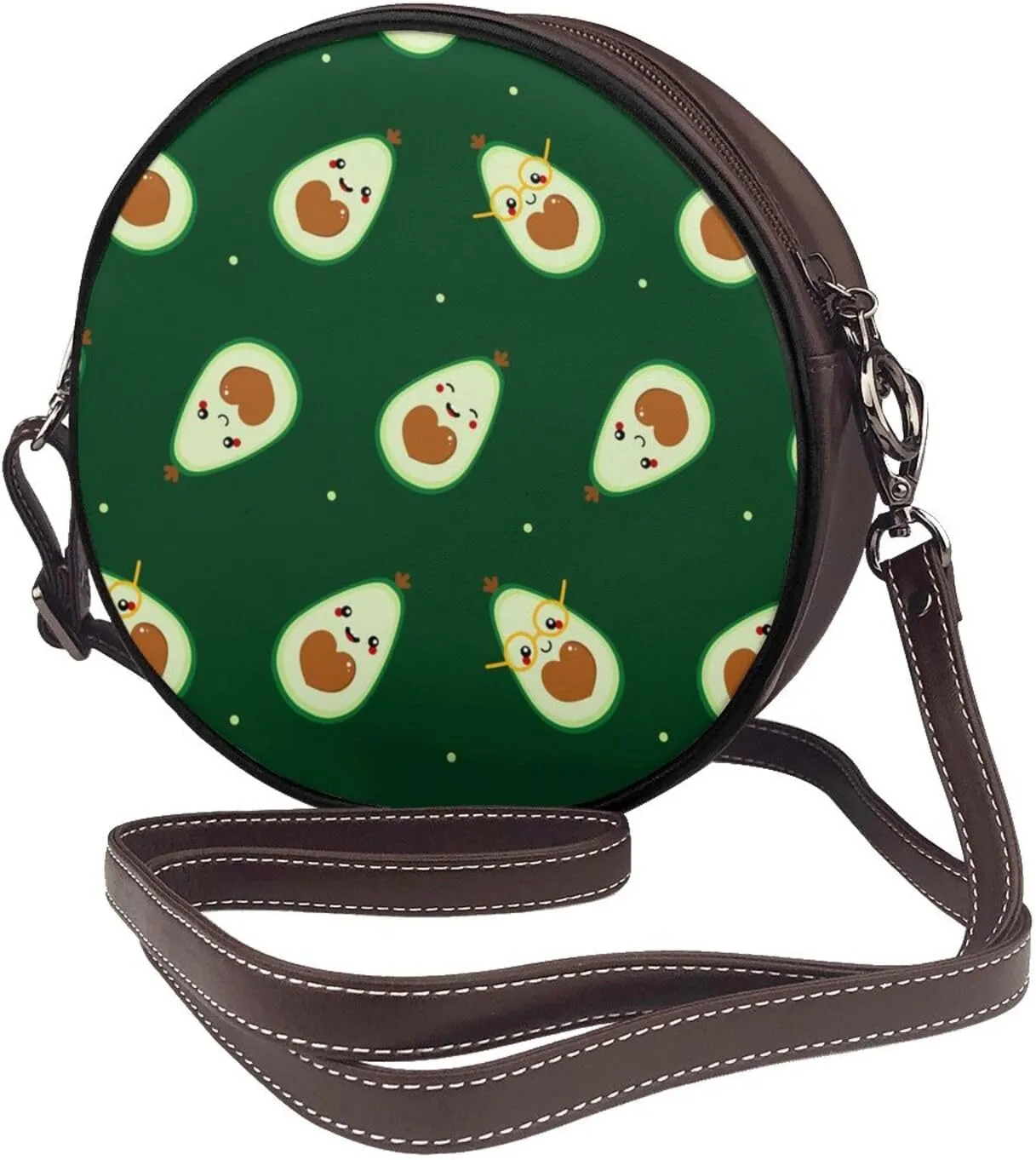Crossbody Shoulder Bags for Women Small Round Satchel Handbags Purse