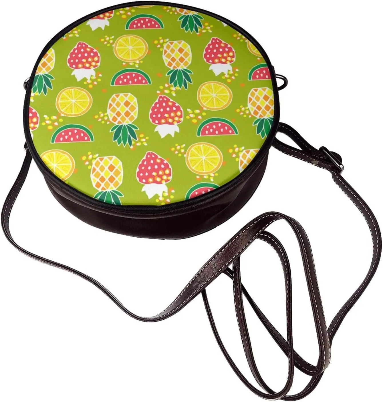 Crossbody Shoulder Bags for Women Small Round Satchel Handbags Purse