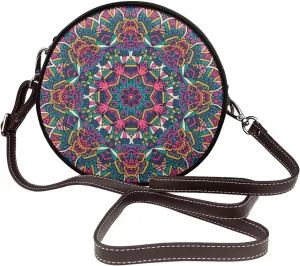 Crossbody Shoulder Bags for Women Small Round Satchel Handbags Purse
