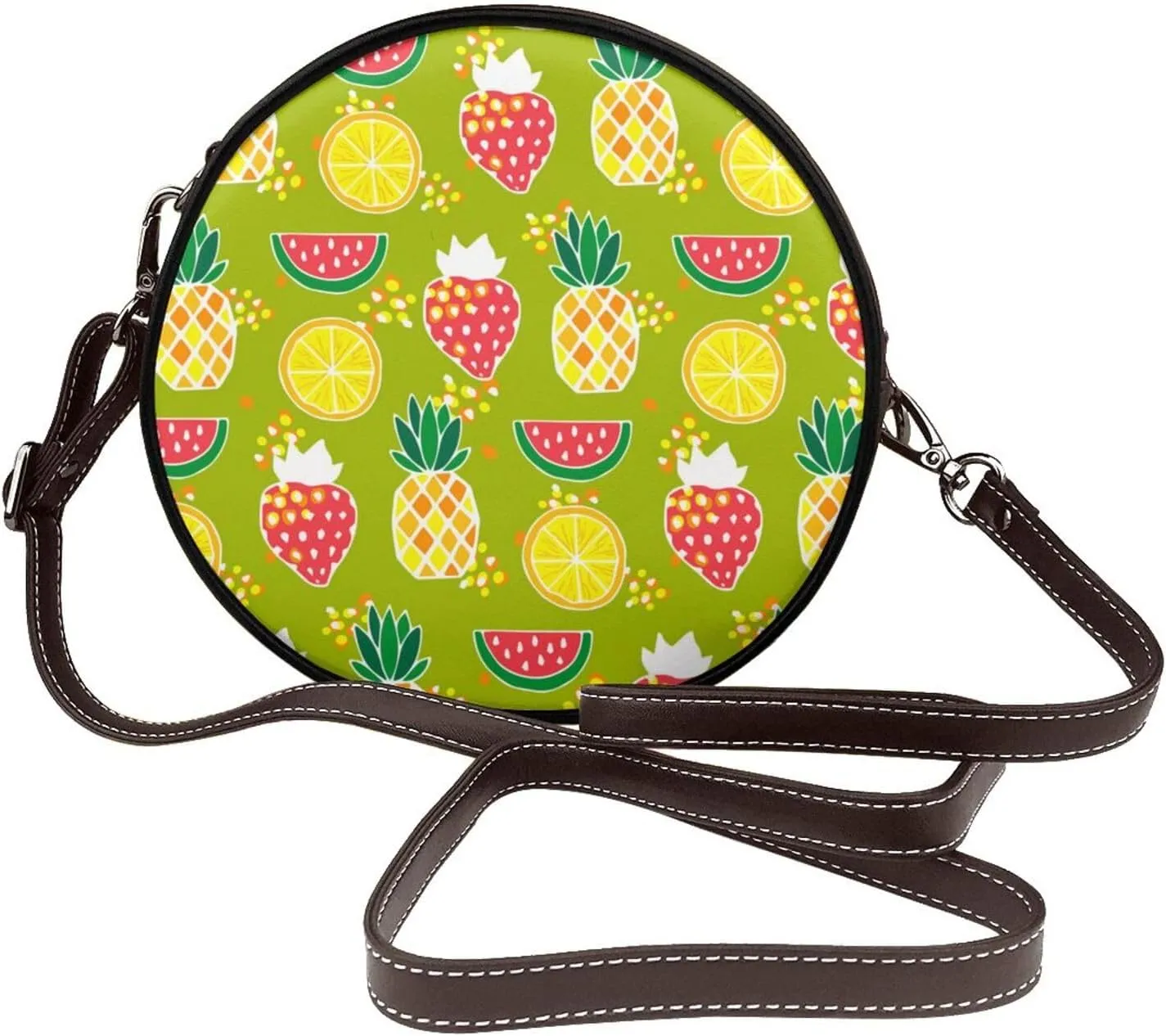 Crossbody Shoulder Bags for Women Small Round Satchel Handbags Purse