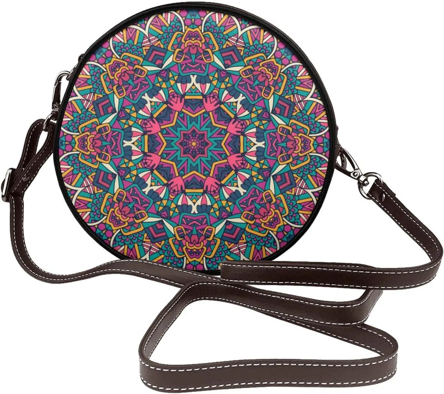 Crossbody Shoulder Bags for Women Small Round Satchel Handbags Purse