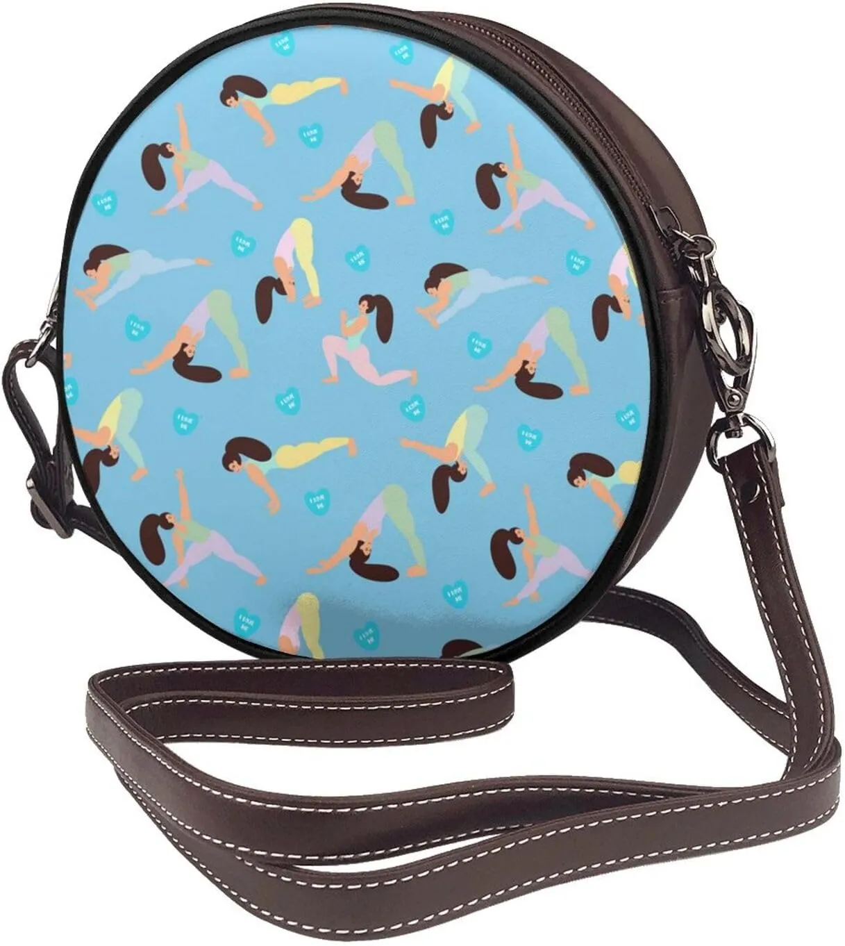 Crossbody Shoulder Bags for Women Small Round Satchel Handbags Purse