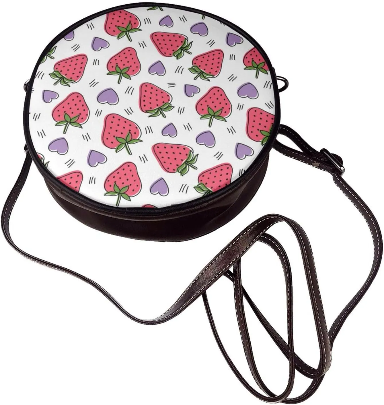 Crossbody Shoulder Bags for Women Small Round Satchel Handbags Purse