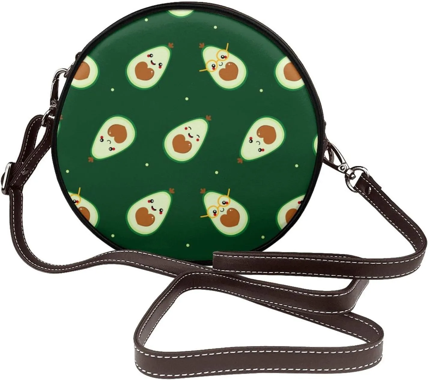Crossbody Shoulder Bags for Women Small Round Satchel Handbags Purse