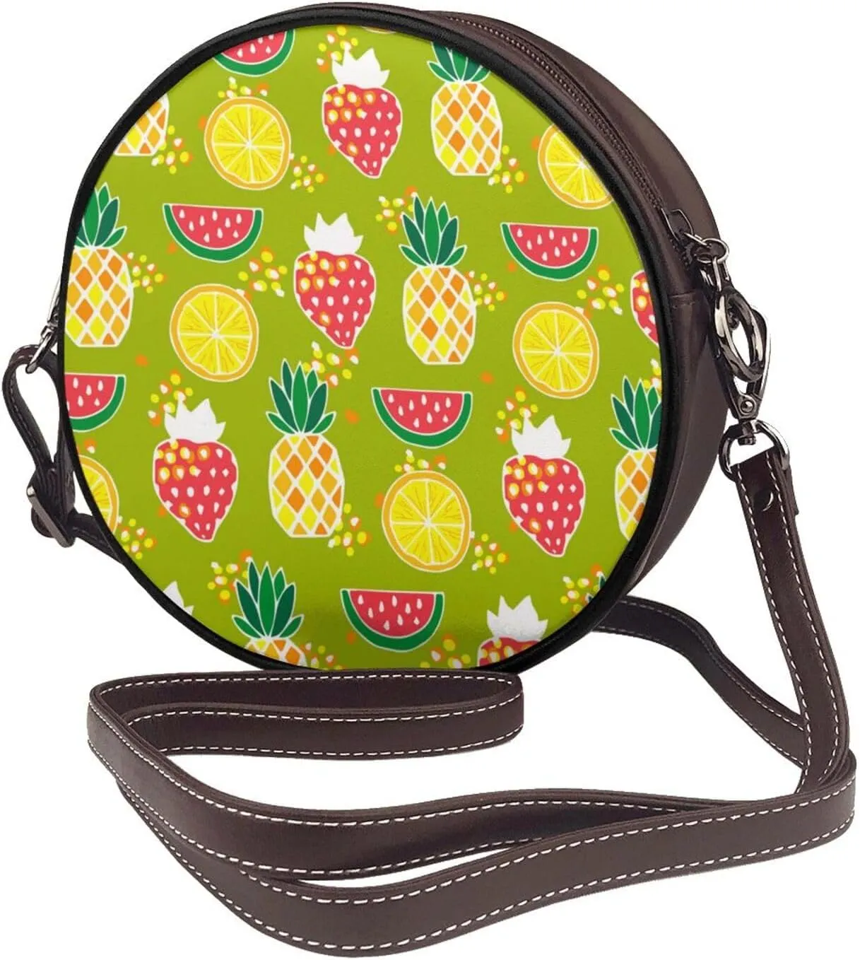 Crossbody Shoulder Bags for Women Small Round Satchel Handbags Purse