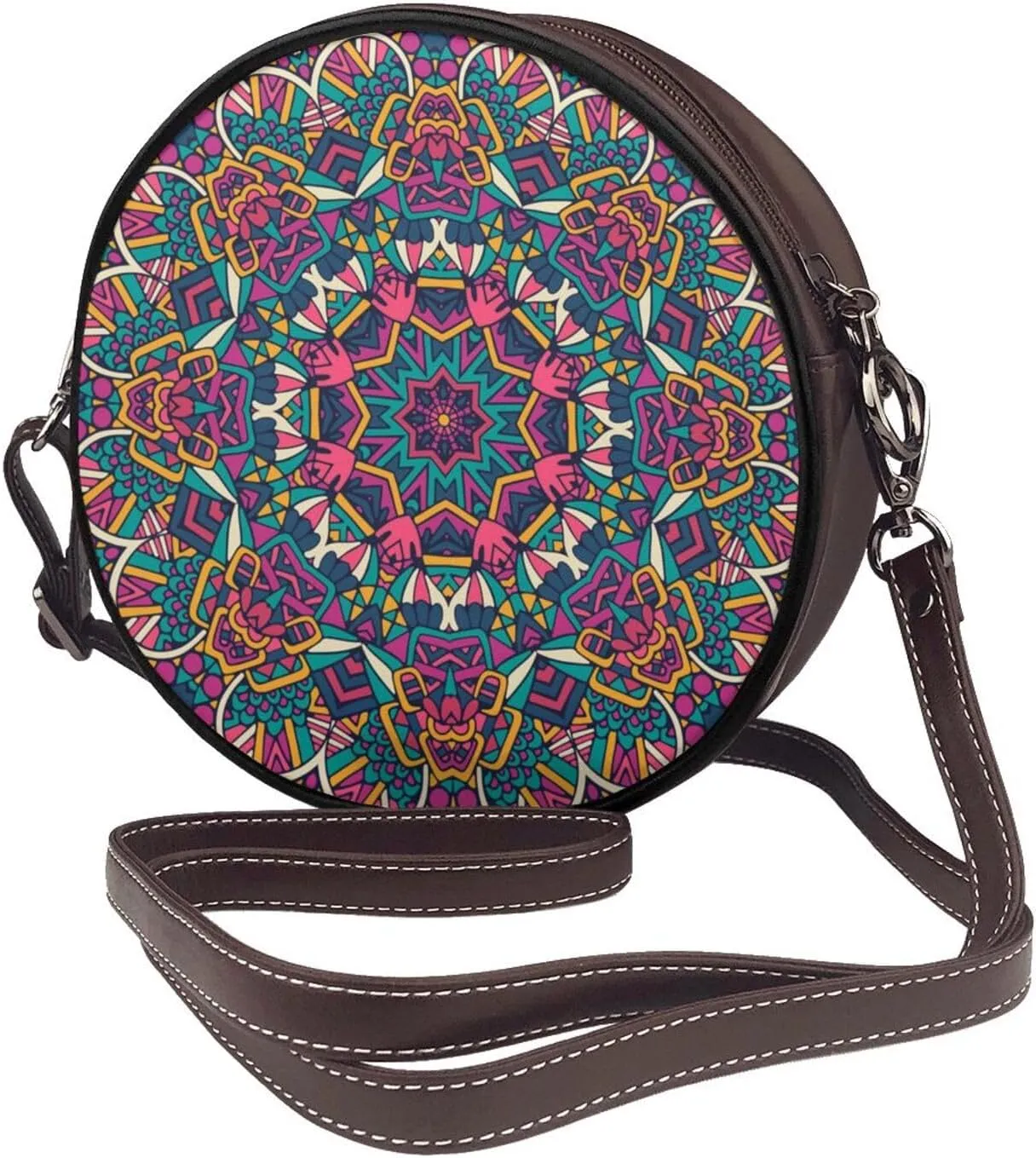 Crossbody Shoulder Bags for Women Small Round Satchel Handbags Purse
