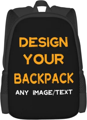Custom Backpack With Photo Text Personalized Backpacks For Travel School Work Laptop Picture Gift Men Women