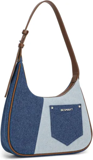Denim Crossbody Bag Quilted Shoulder Bags for Women