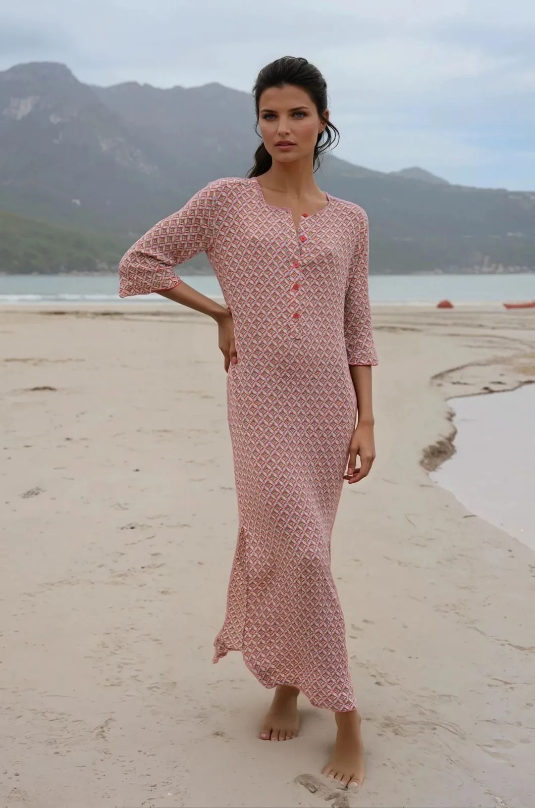 Diamond Print Club 55 Kaftan