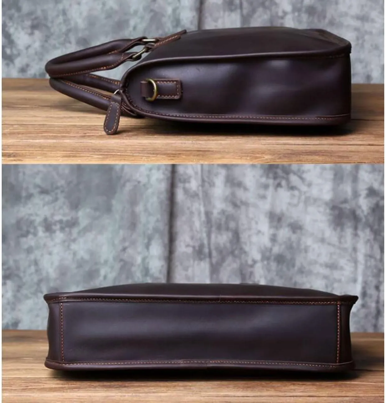 direfly Mens Messenger Shoulder Bags Laptop Bags Luggage Handbags Briefcases Genuine Leather Carrying Cases