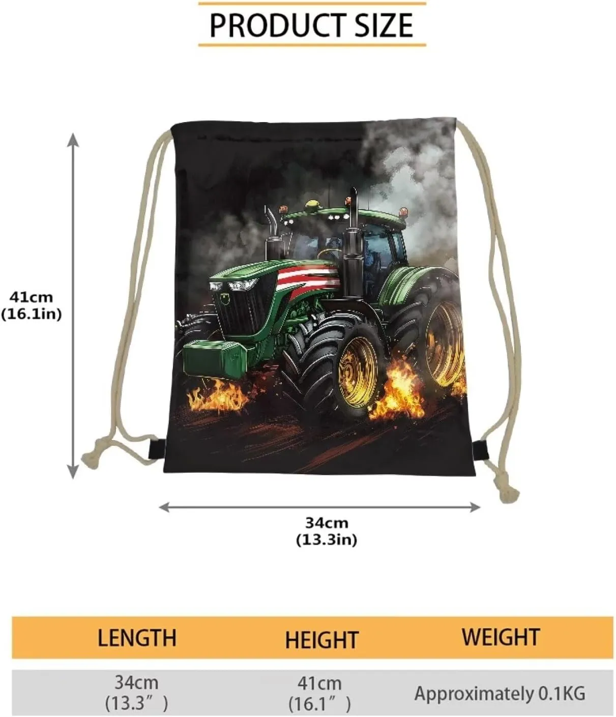 doginthehole Animal Horse Printed Durable Drawstring Bags Teenager Backpacks