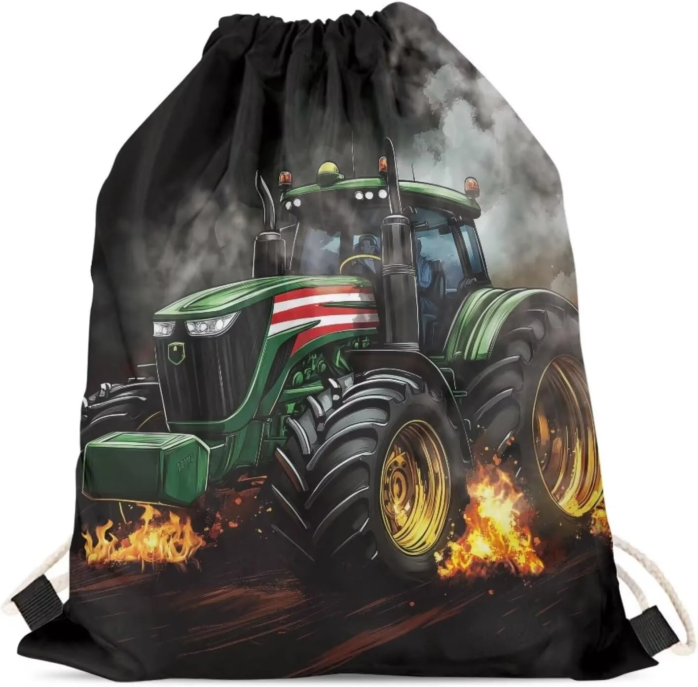 doginthehole Animal Horse Printed Durable Drawstring Bags Teenager Backpacks