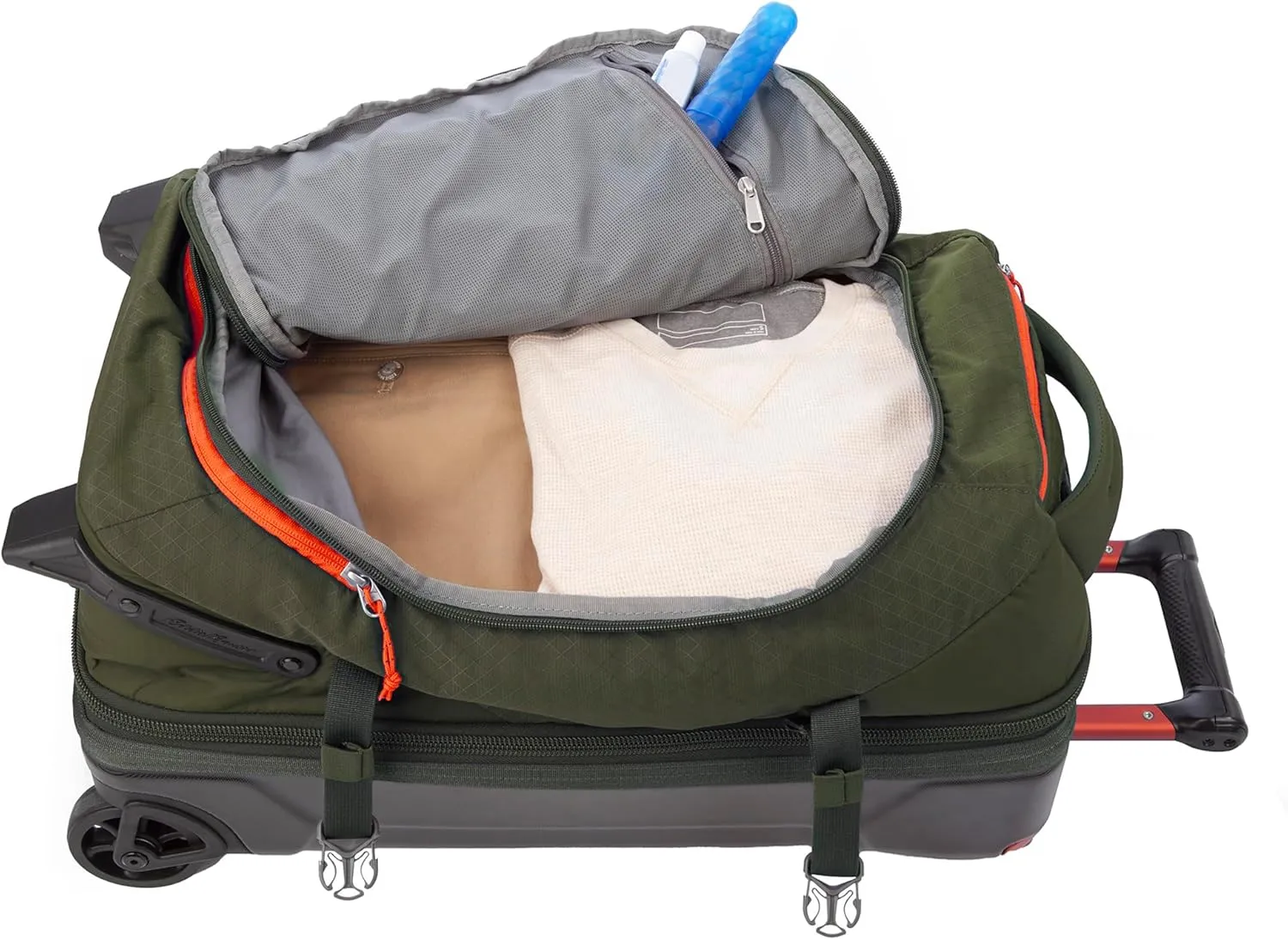 Eddie Bauer Expedition Duffel Bag 2.0-Made from Rugged Polycarbonate and Nylon, Dark Thyme, 22L
