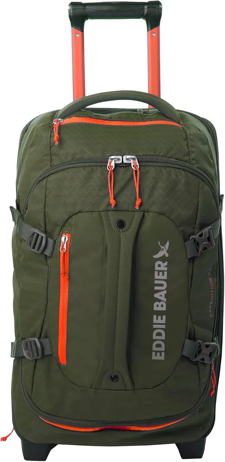 Eddie Bauer Expedition Duffel Bag 2.0-Made from Rugged Polycarbonate and Nylon, Dark Thyme, 22L