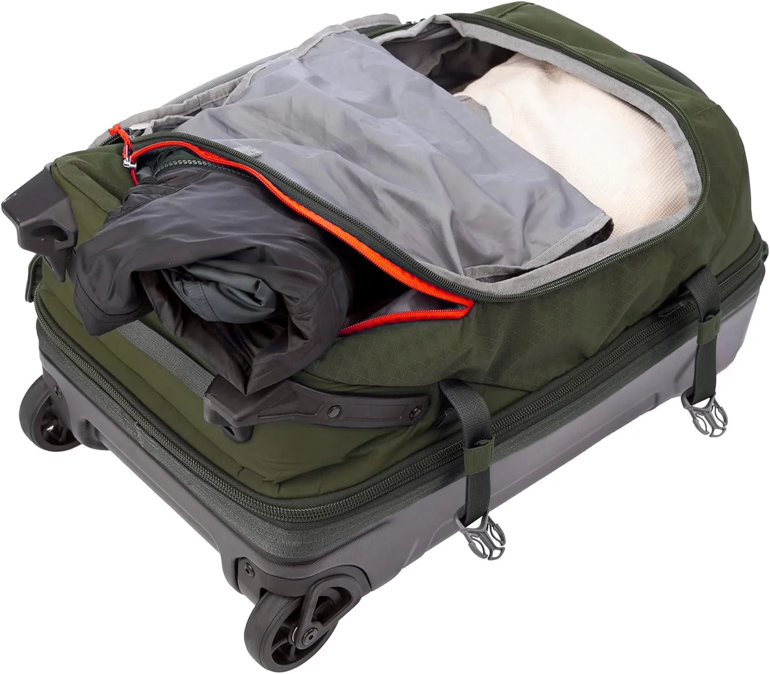 Eddie Bauer Expedition Duffel Bag 2.0-Made from Rugged Polycarbonate and Nylon, Dark Thyme, 22L