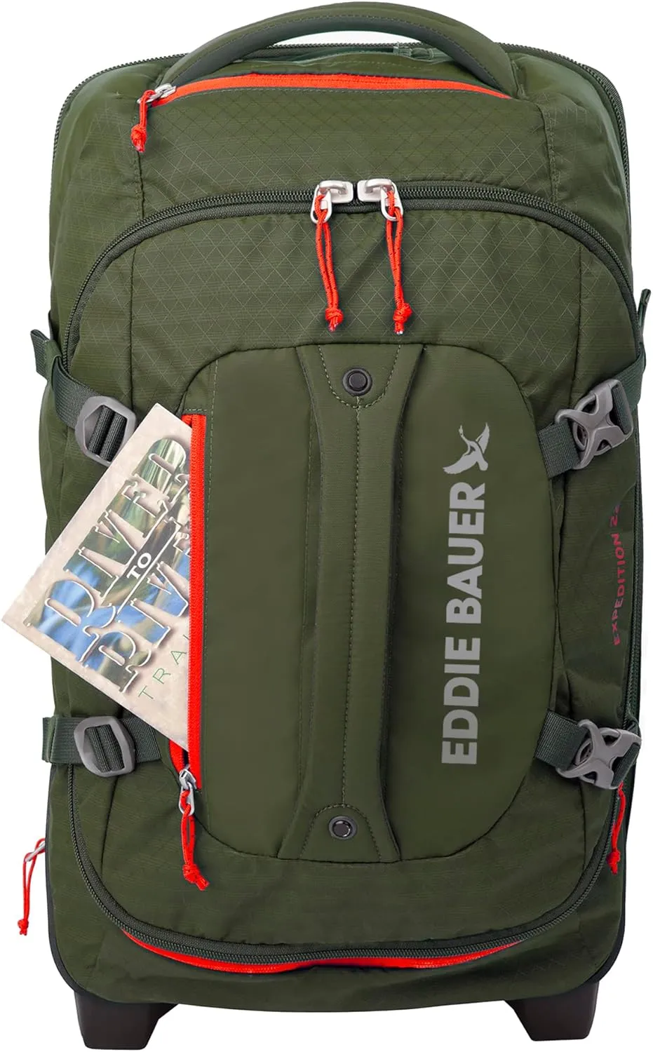 Eddie Bauer Expedition Duffel Bag 2.0-Made from Rugged Polycarbonate and Nylon, Dark Thyme, 22L