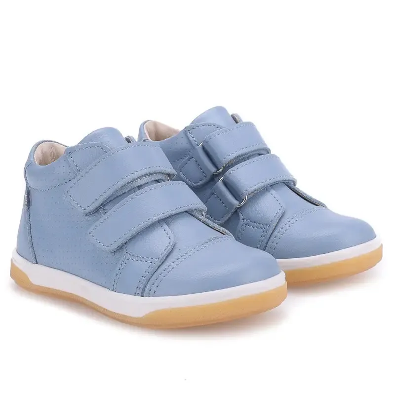 Emel Sky Blue Velcro Toddler Sneaker 2675