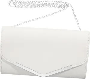 Evening Bag Women Fashion Chain Clutch Bag White Wedding Party Handbag for Women
