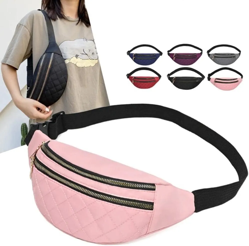 Fanny Pack Women, Waist Bag Women Fanny Pack Shoulder Belt Bag Fashion Packs Party Lady Travel Phone Pouch Purse Bags (Red)