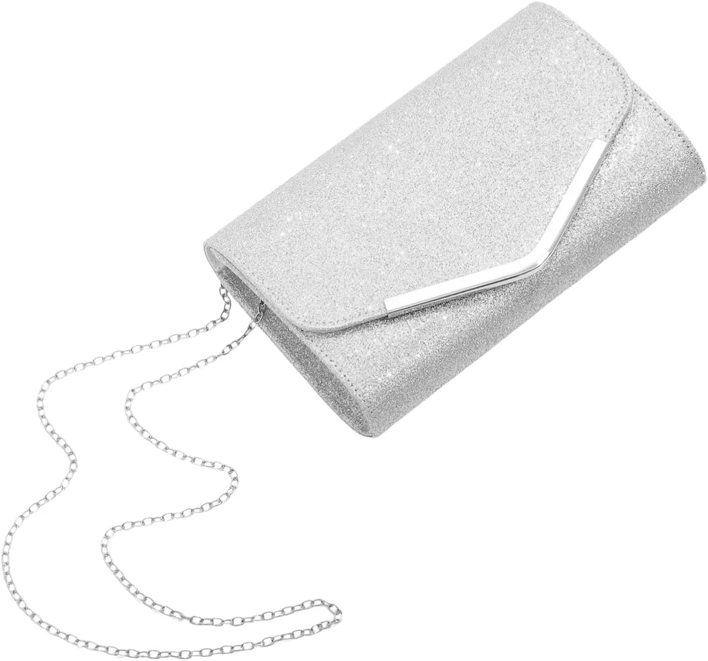 Fashionable Clutch Purse Small Evening Bag with Chain Envelope Style Ideal for Wedding Prom