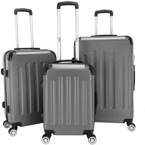 Fits for 20 24 28 Travel Spinner Luggage Set Bag ABS Trolley Carry On Suitcase w/TSA Gray
