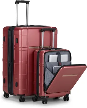 Fits for 20' 28' Carry On Luggage with Front Pocket Hard Shell Suitcases with TSA Lock