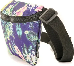 Floral Blue Fanny Pack Crossbody Bags for Women Festival Bag Cute Fanny Packs for Women Fashionable Concert Rave Accessories Small Fanny Pack for Men Womens Fashion Belt Waist Hip Bum Slim 90