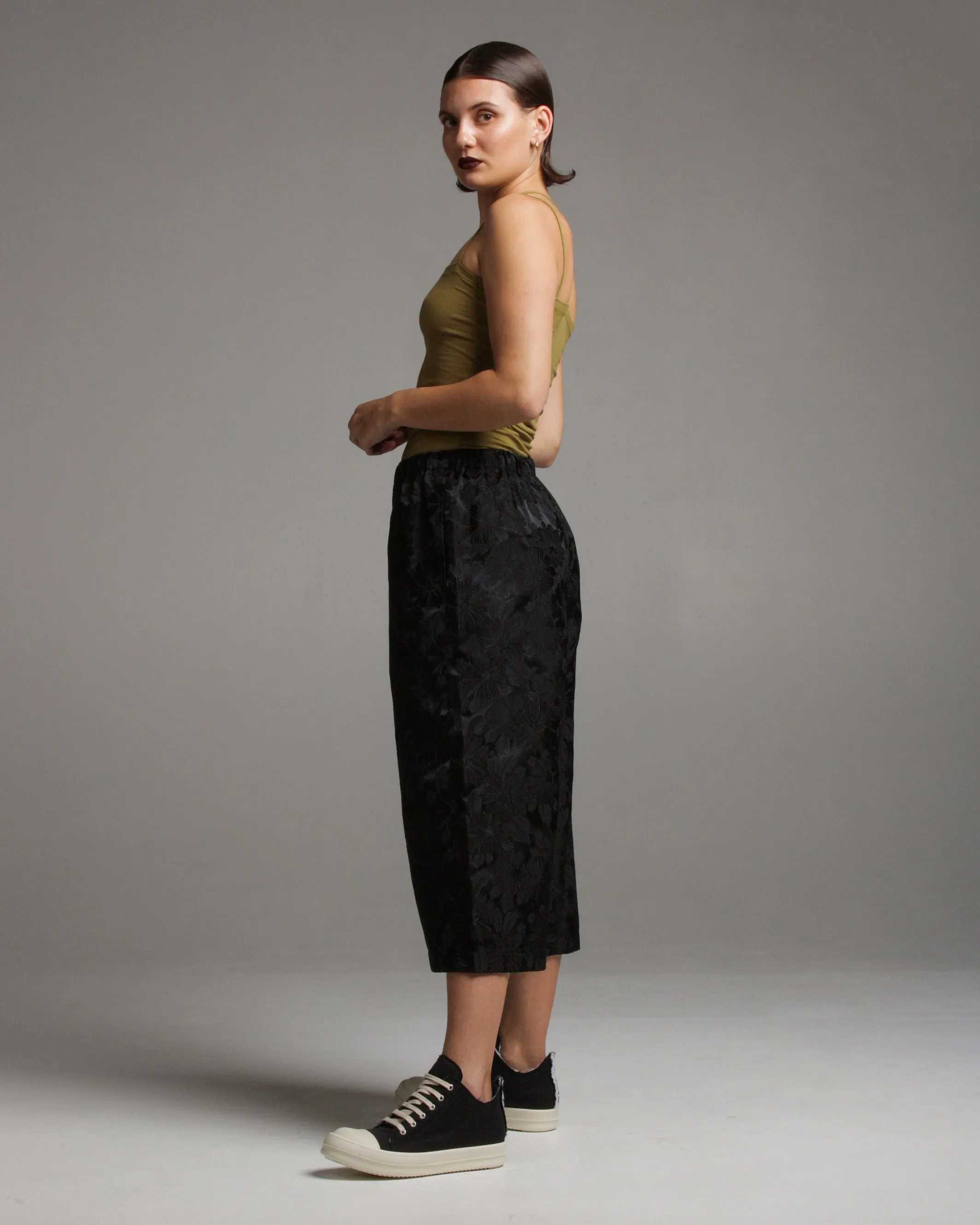Floral Jacquard Wide Trouser