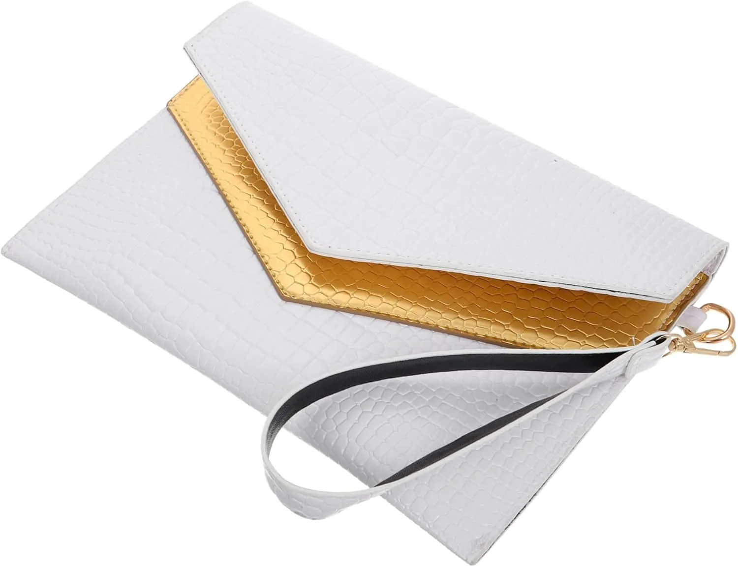 GALPADA Chic and Simple Hand-holding Bag Women's Clutch Purse Vintage Texture Pu Evening Event Purse