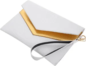 GALPADA Chic and Simple Hand-holding Bag Women's Clutch Purse Vintage Texture Pu Evening Event Purse