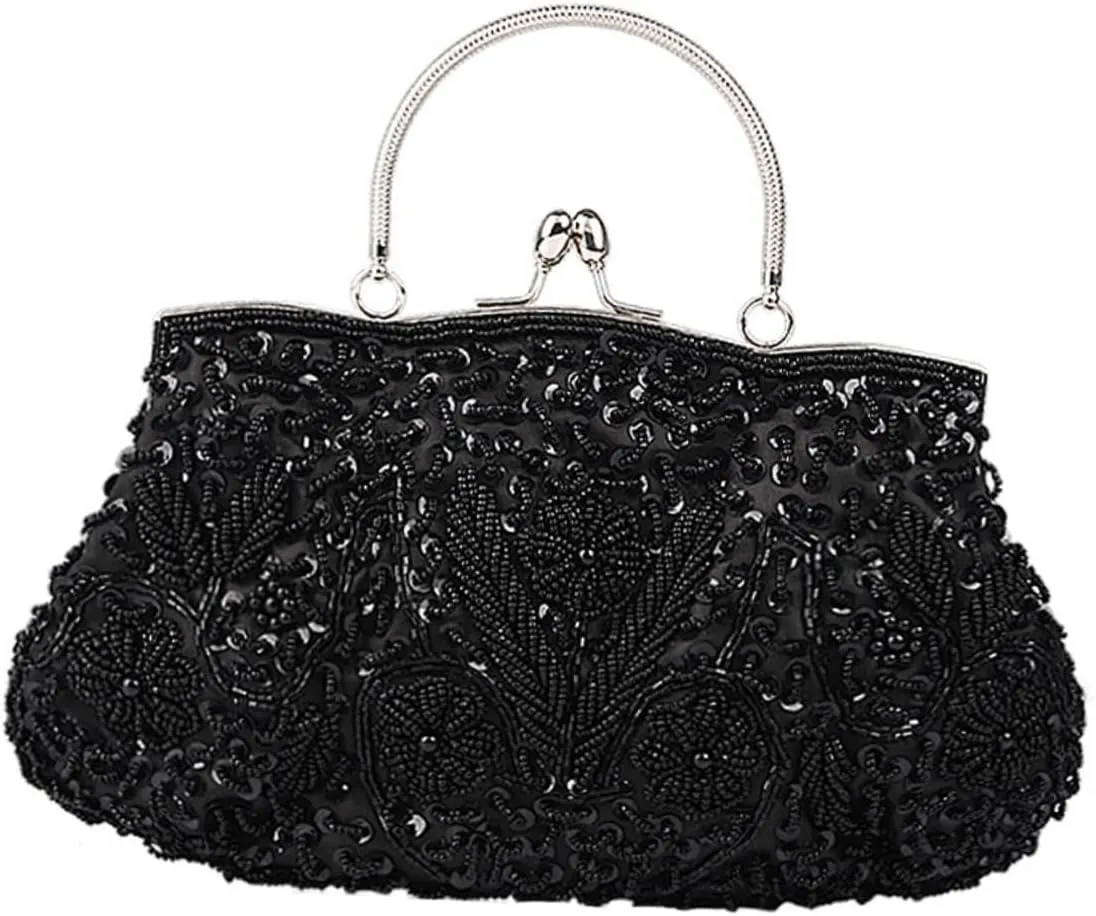 GALPADA Party Handbag Bride Handbags Pearl Handbags Purse for Banquet Dinner Party Bags