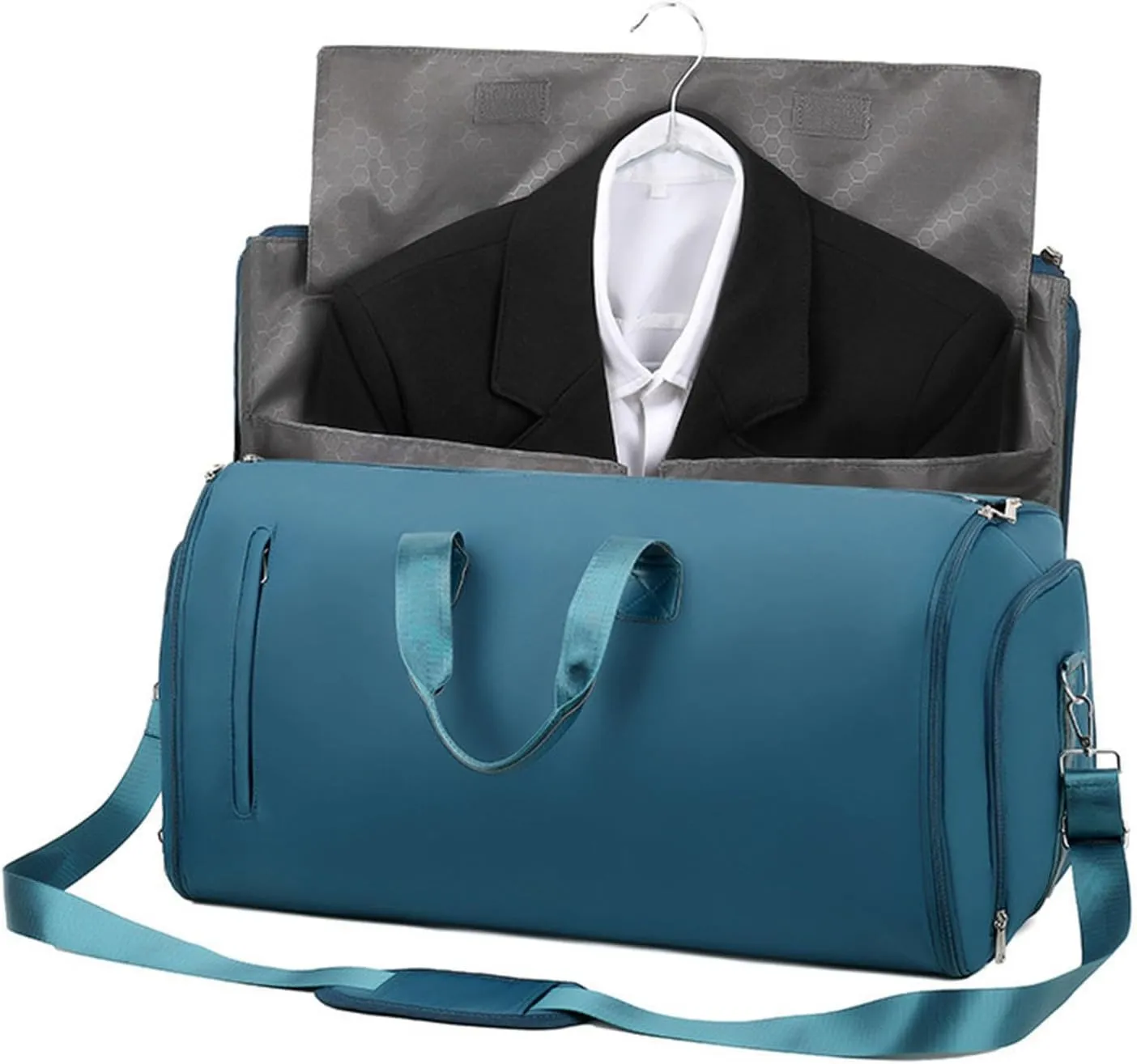 Garment Bag Large Capacity Business Travel Bag for Outdoor for Men Women Camping, Blue