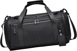 Garment Duffel Bag Men's Garment Bag Sturdy Gym Bag Oxford Cloth Portable Travel Duffel Bag Suit Travel Bag for Camping s, Black