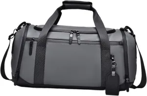 Garment Duffel Bag Men's Garment Bag Sturdy Gym Bag Oxford Cloth Portable Travel Duffel Bag Suit Travel Bag for Camping s, Gray