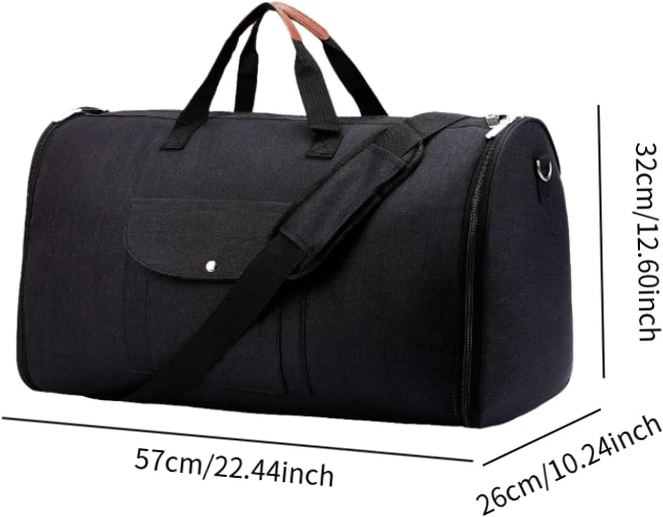 Garment Duffle Bag, Travel Bag, Convertible Carry on Garment Bag, Multipurpose Large Capacity Tote Waterproof Travel Suit Bag, Navy/1164(Preto)