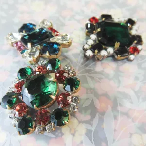 Glass sewing embellishments