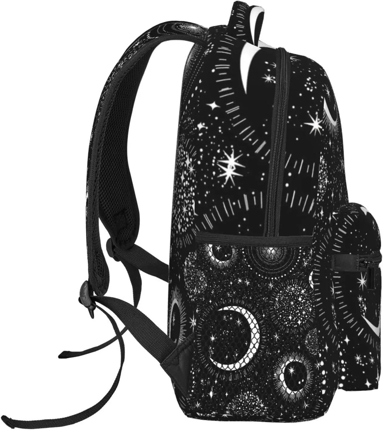Gothic Goth Horror Backpack,Fashion Bat Pattern Daypack Computer Backpacks Bookbag for Men Women
