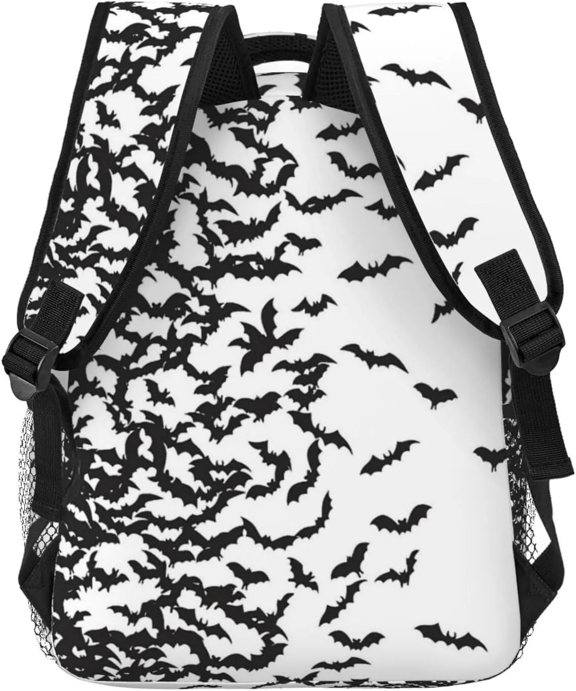 Gothic Goth Horror Backpack,Fashion Bat Pattern Daypack Computer Backpacks Bookbag for Men Women