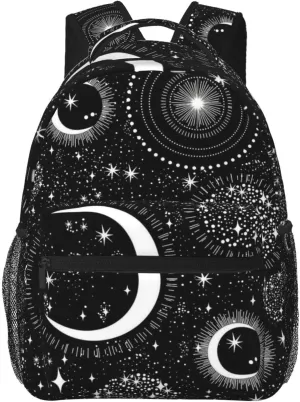 Gothic Goth Horror Backpack,Fashion Bat Pattern Daypack Computer Backpacks Bookbag for Men Women