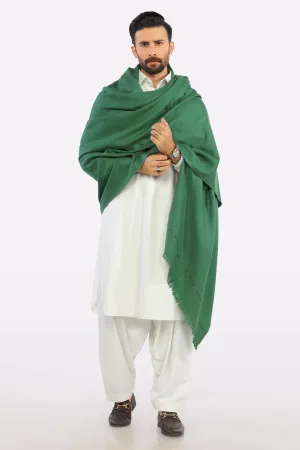 Green Woolen Men's Shawl