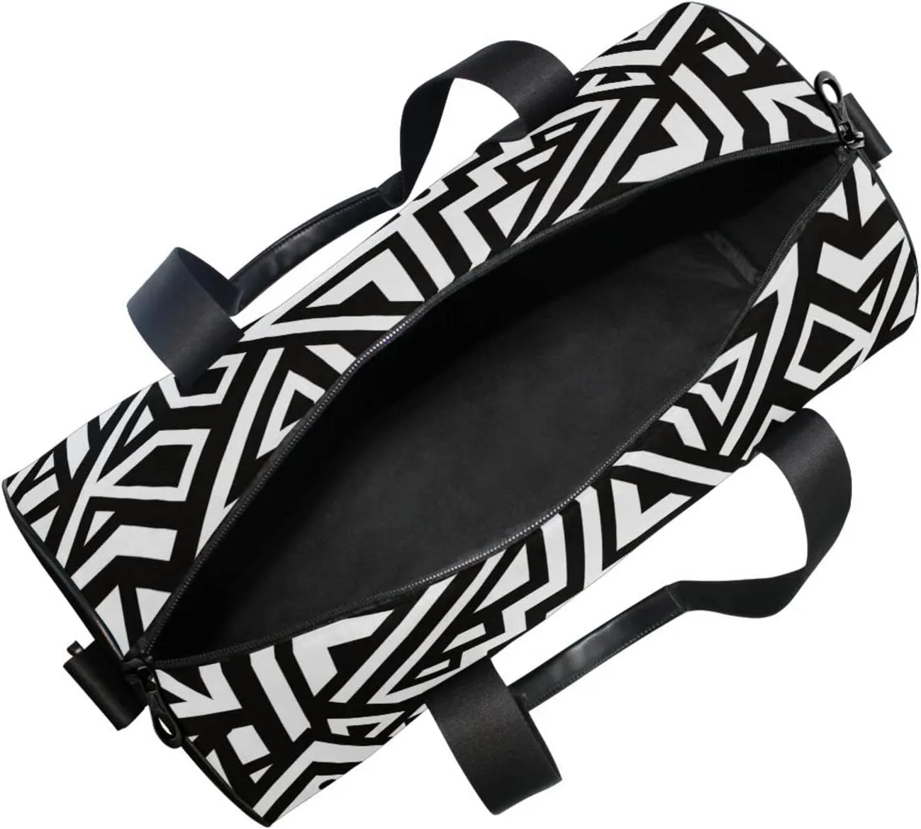 Gym Bag for Women and Men Small Duffel Bag for Sports Travel Weekender Overnight Vacation Beach Lightweight Carry on Bag for Boys Girls Black and White