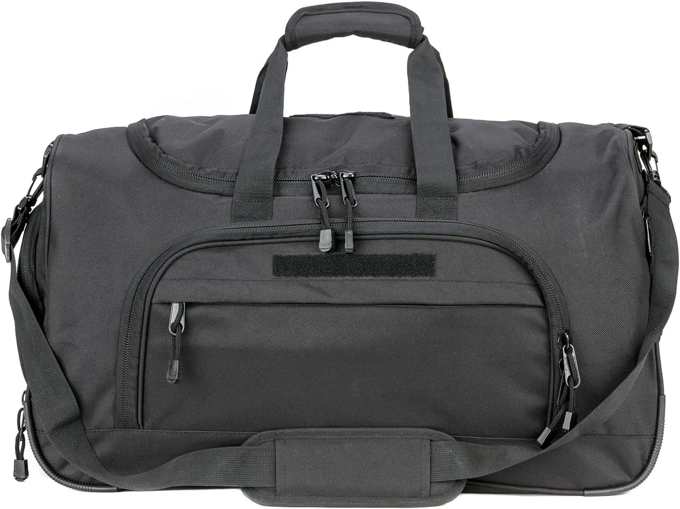 Gym Duffel Bag for Men Sports Duffel Bag with Shoe Compartment (BLACK-Model B)
